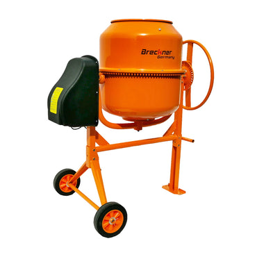 650W concrete mixer, drum volume 160L, gear and crown made of cast iron, 58Kg Breckner Germany