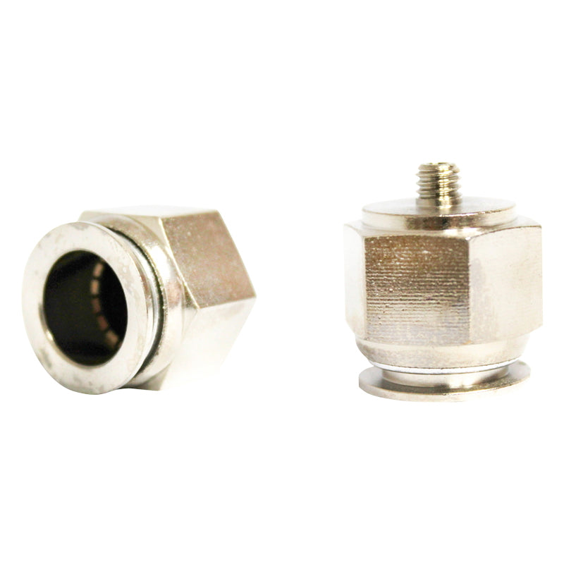 The quick right metal connector and metal screw fi 6 with 1/4