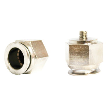 The quick right metal connector and metal screw fi 6 with 1/4