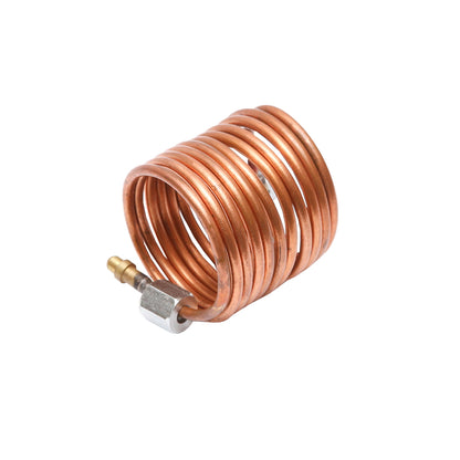 Copper oil pressure gauge pipe with reduction and tapered nipples for sealing UTB U-650