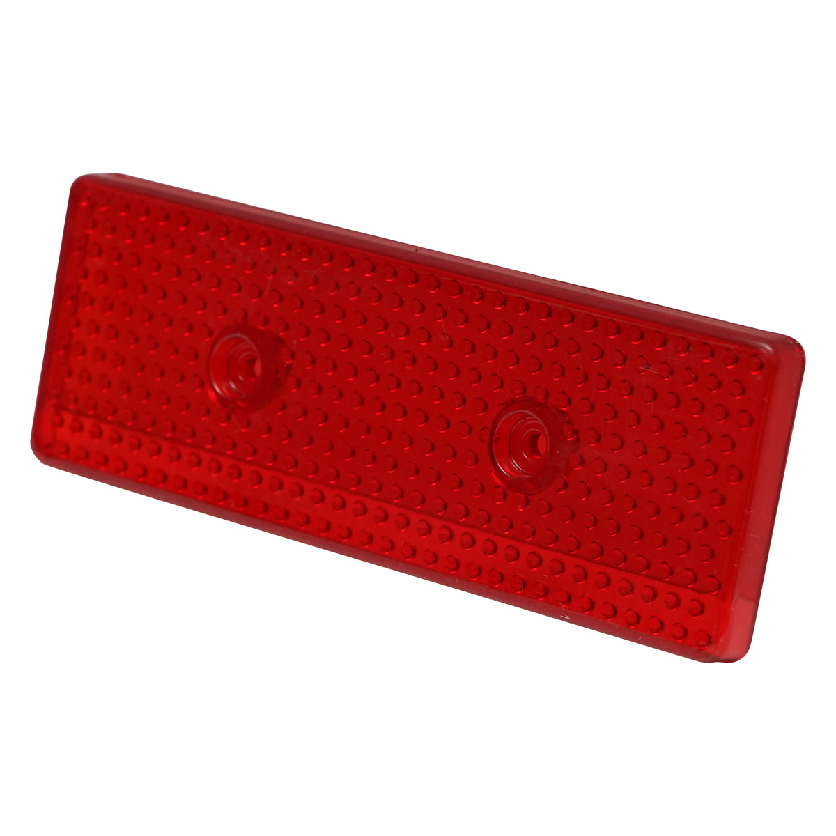 Red reflective catadioptric 43x119mm