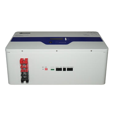Li-ion LifePo4 Battery 25.6V, 100Ah with BMS, deep cycle, LCD display 410x370x160mm IP54 Bourget