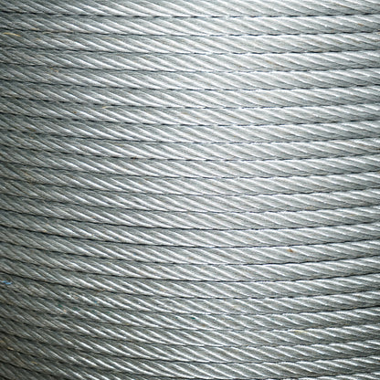 Steel winch cable 6x37 diameter 16mm with metal heart, 1000m/roll