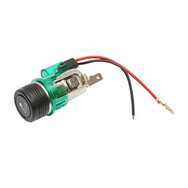 Universal 12V car cigarette lighter socket fi28, with integrated green light Breckner Germany