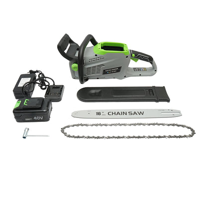 Electric saw 1440W with a 40V/2Ah battery, 400mm (16inch) blade, 11000 RPM