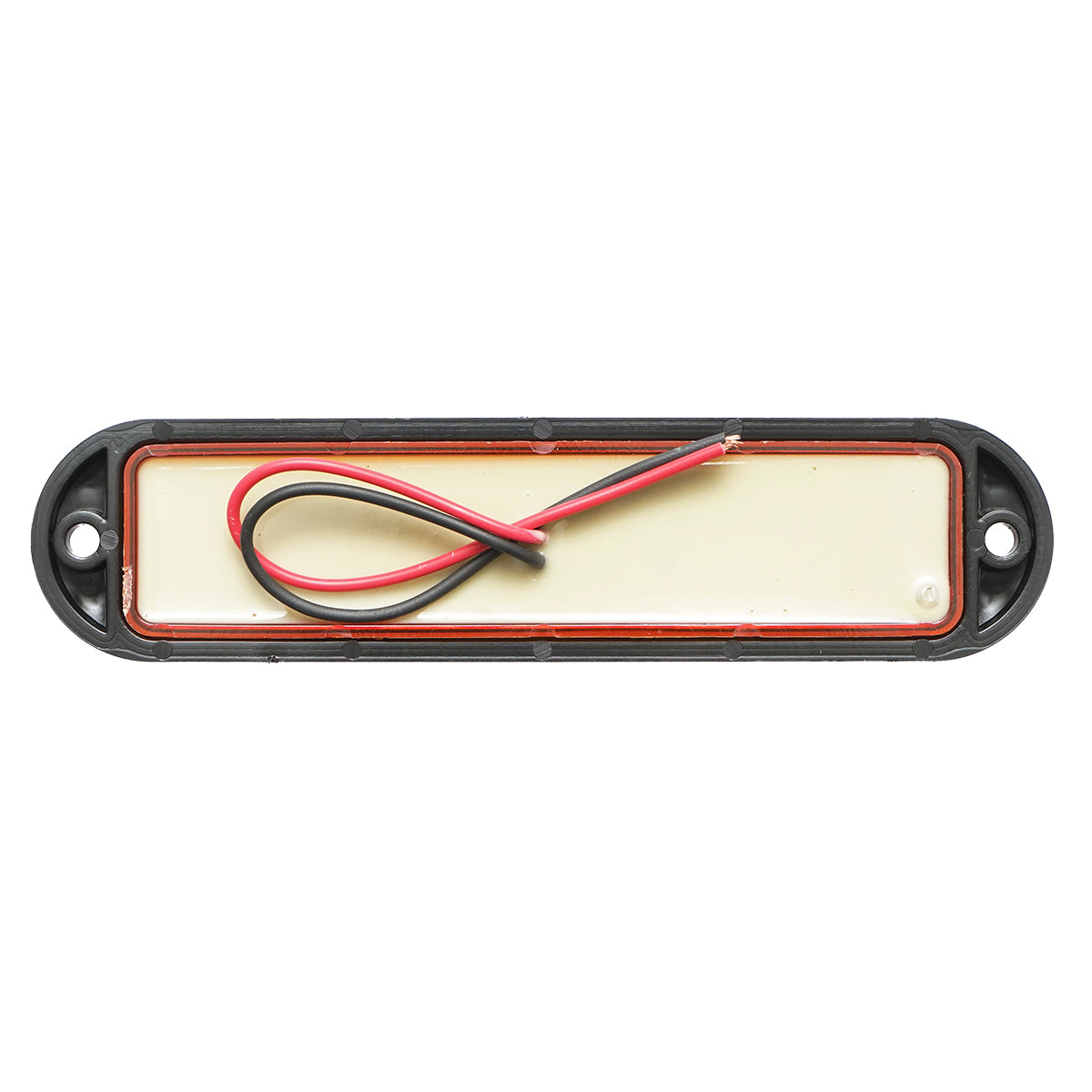 Side marker LED lamp 12-24V, yellow 155x37mm, black frame Breckner Germany