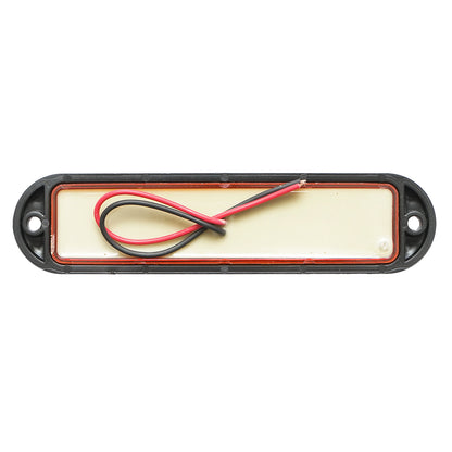 Side marker LED lamp 12-24V, yellow 155x37mm, black frame Breckner Germany