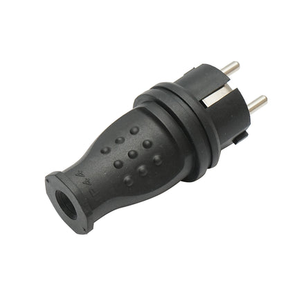 Schuko plug rubber 250V, 16A with handle and grounding IP44 Breckner Germany
