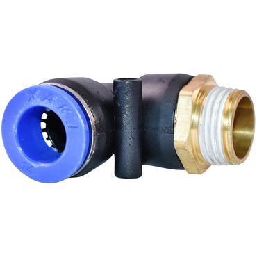 Quick plug, plastic nut and metal screw, fi 14 with 1/2