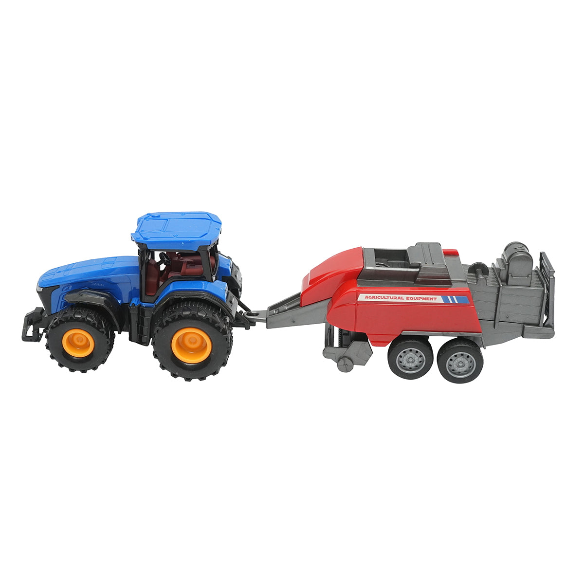 Blue tractor with trailer, 304x85x83mm toy for children aged 3 and over
