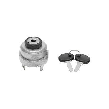 Ignition switch with key, 12V, 7 pins, 50mm diameter, 21mm mounting thread for Fiat, Case IH