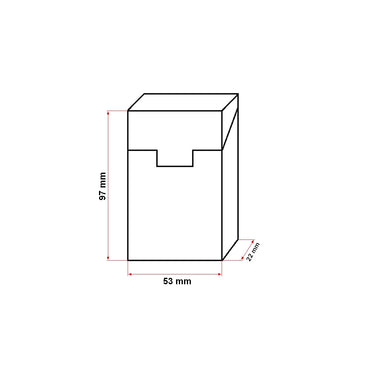 Brown leather case for P20 Breckner cigarette pack