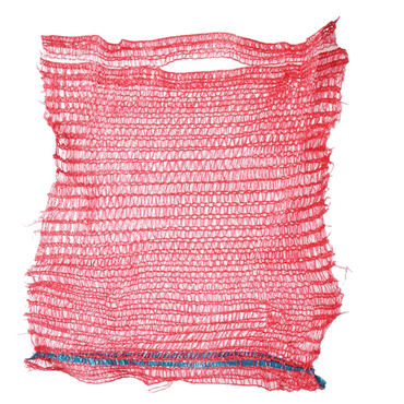 Raschel handle bag 270x350mm for vegetables 5Kg red