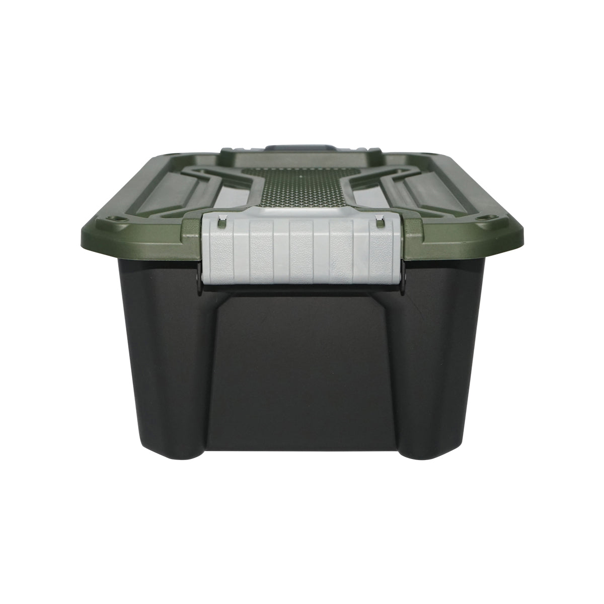 Box, heavy duty storage box 12L with lid, green 385x295x175mm Breckner Germany