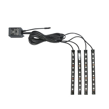 Interior car ambient light kit RGB LED 12V/6A with remote control