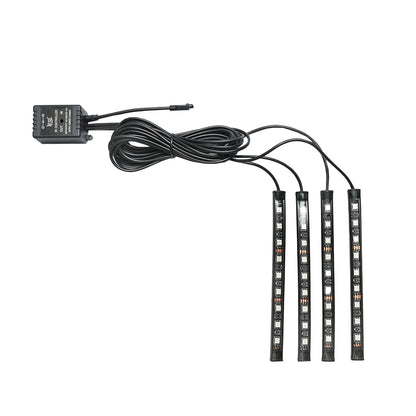 Interior car ambient light kit RGB LED 12V/6A with remote control