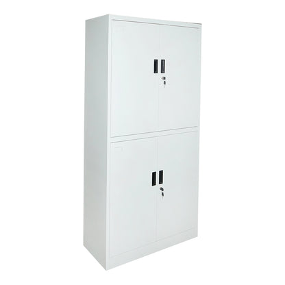 Metal cabinet with 4 secure solid doors 1800x900x400mm