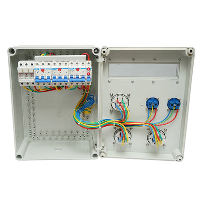 Group distribution board for construction site 2x230V/16A, 3x400V/32A, 12 modules 460x270x160mm IP44/67 SUNTREE
