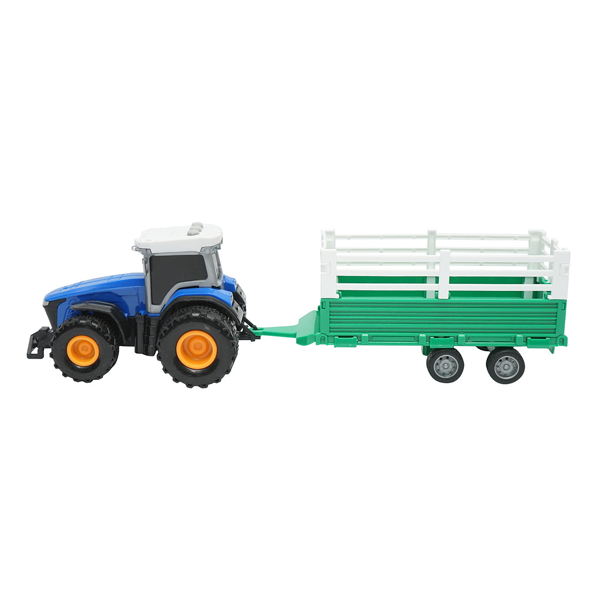 Blue tractor with trailer, 304x85x83mm toy for children aged 3 and over