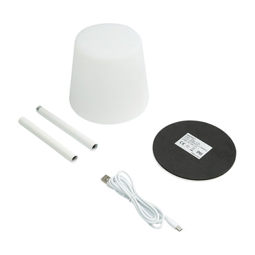 2W rechargeable outdoor LED desk lamp, 3.7V 1200mAh, USB 5V 1A, white Breckner Germany