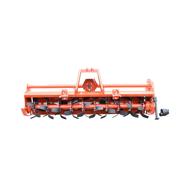 TS81 tiller with 3-point attachment, includes a cardan, required power 55-75 HP, working width 2m, depth 12-16cm with 54 Baisan blades.