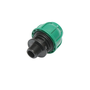 Compression fitting with external thread D25mmx1/2 inch, PN10 Bar for irrigation systems