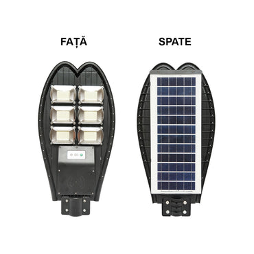 LED solar lamp 300W with 15W solar panel, LifePo4 battery 3.2V/18Ah, 6000-8000K, motion sensor, remote control IP65 Breckner Germany