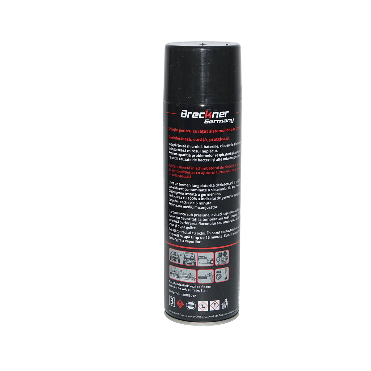 Air conditioning system cleaning spray