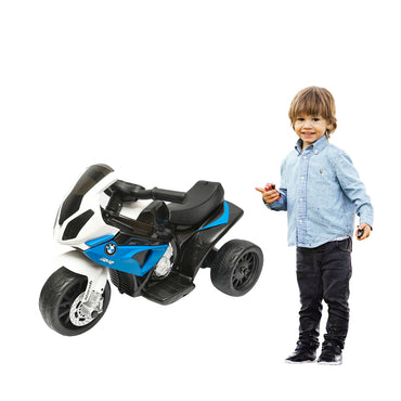 Blue electric motorcycle for kids JT5188 with 6V/4Ah battery, BMW S1000R