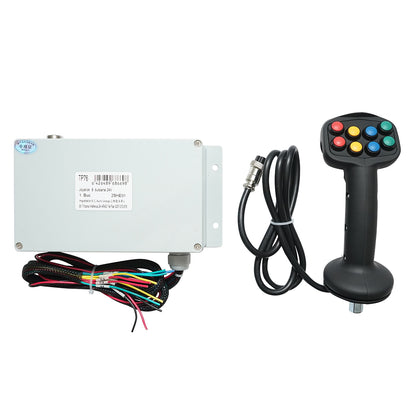 Joystick with 8 electric buttons, 24V with control module