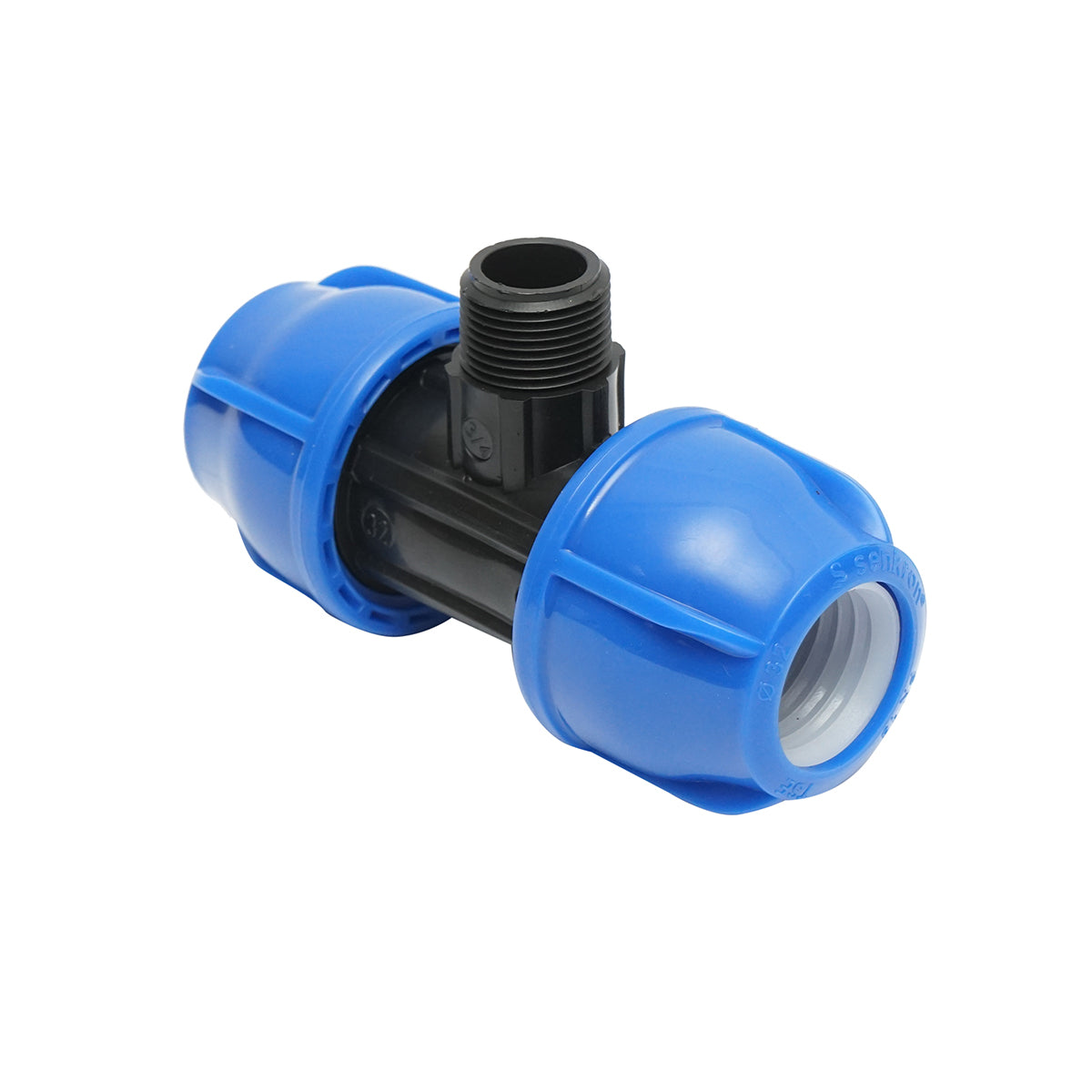 Your external threaded compression fitting father 90 degree D32x32mmx3/4, PN16 bar for irrigation systems