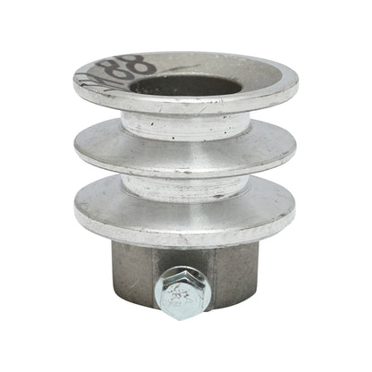 Pulley with 2 grooves for shaft with a pin of 19mm, 7Hp motor