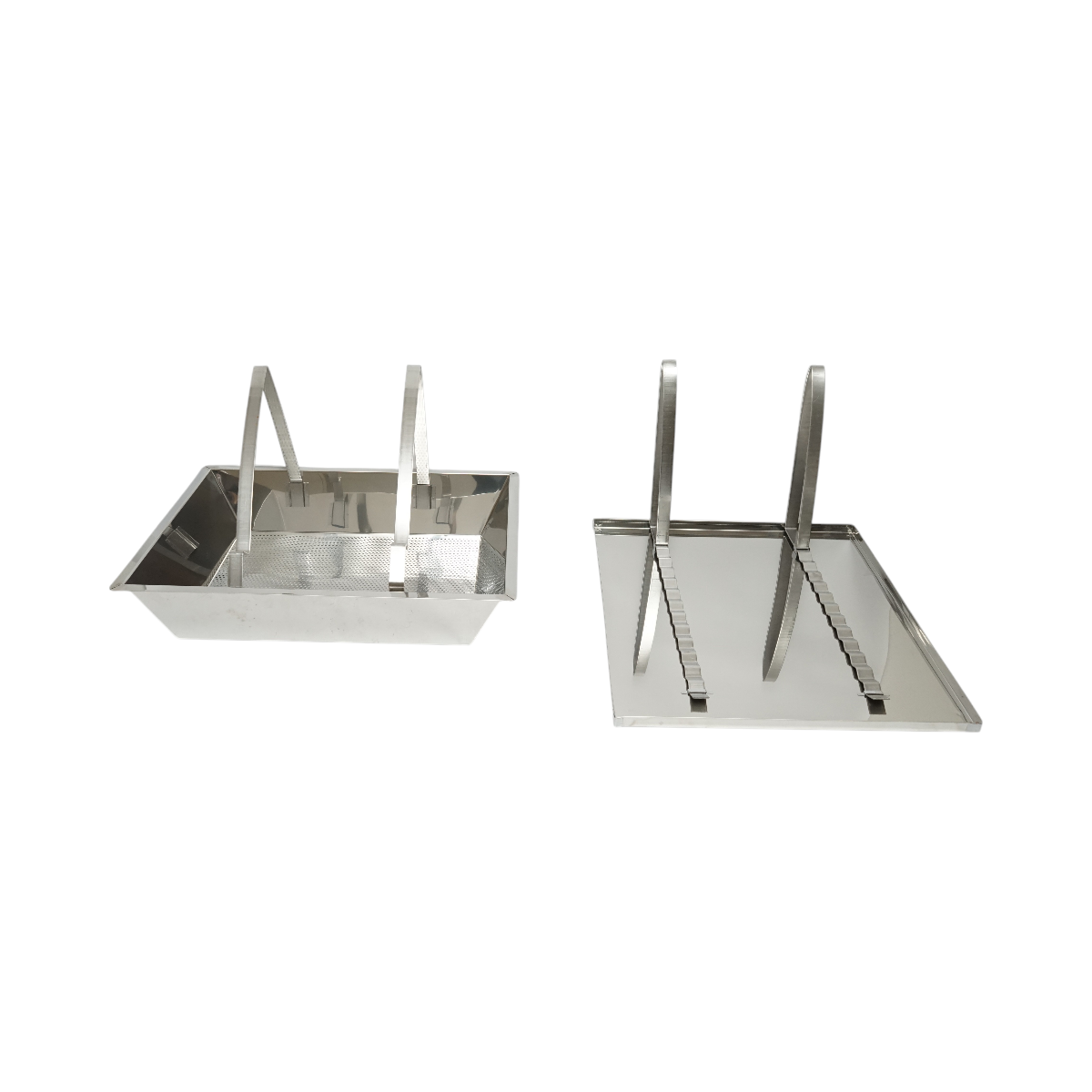 Draining tray with stainless steel sieve 520x415x110mm