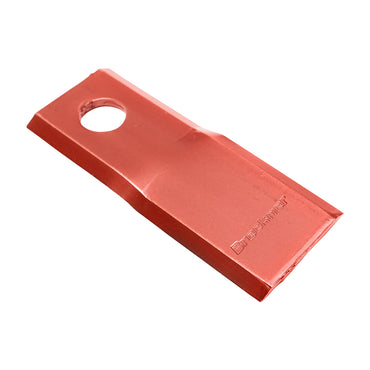 Twisted blade, right rotation for rotary mower 123x45x4mm 18.2mm Breckner Germany