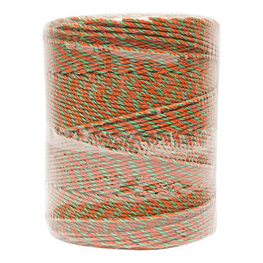 Orange-green wire roll of 3 mm 3x0.2mm SS + 2x0.25mm CU, 500m electric fence Breckner Germany