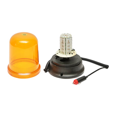 LED beacon with magnetic base and 12V cigarette lighter power supply