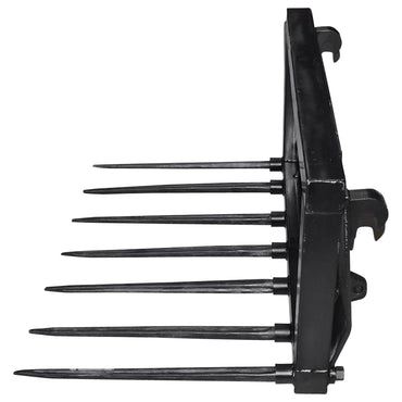 Fork for loading garbage and bales with 7 spikes of 800mm
