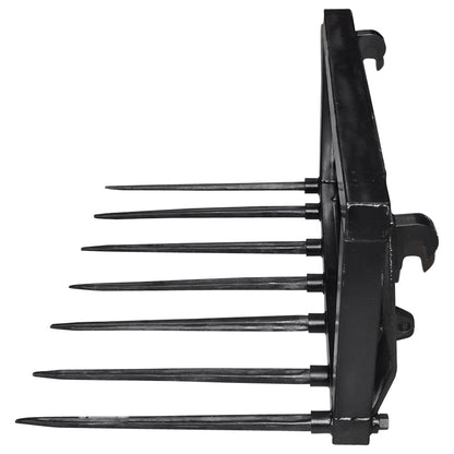 Fork for loading garbage and bales with 7 spikes of 800mm