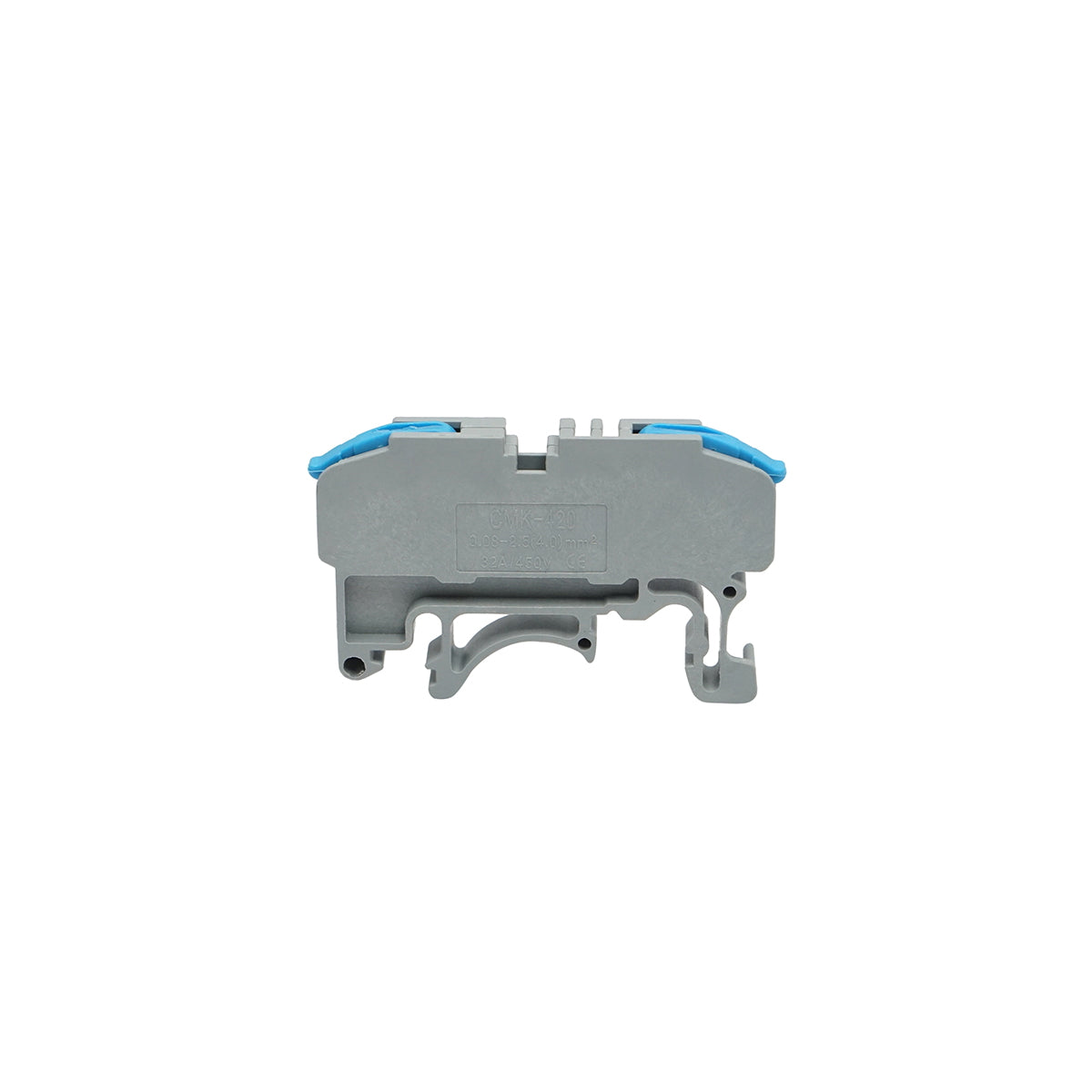 Fast connector cable for DIN rail 32A 450V, 2 poles 0.08-4mm, blue Leader