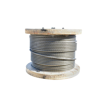 Steel winch cable 6x25 diameter 13mm metal heart hammered 0.95Kg/1m, 600m/roll