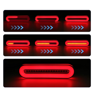 LED rear stop lamp 12-24V, dynamic signaling 122x43x20mm Breckner Germany