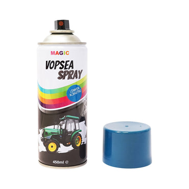 Professional blue automotive spray paint type Lemken with quick drying 450ml MAGIC