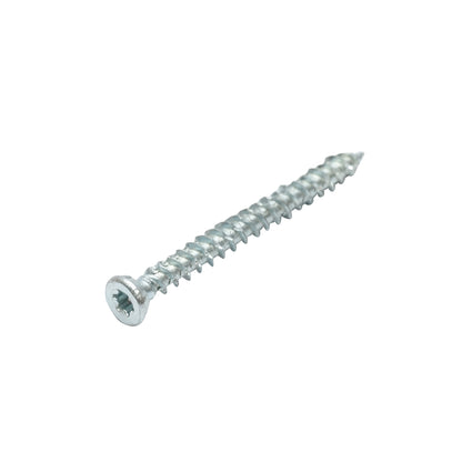 Window/door mounting screw 7.5x72mm zinc-coated steel type torx TX30, 100 pcs/box