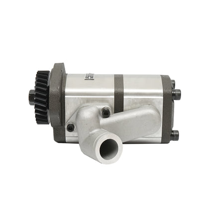 Double hydraulic pump with a flow of 28+12 cm3, pinion 93.05 mm, Z=31 for John Deere OEM RE72058, RE73947