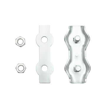 Galvanized electric wire connector with screws for electric fence