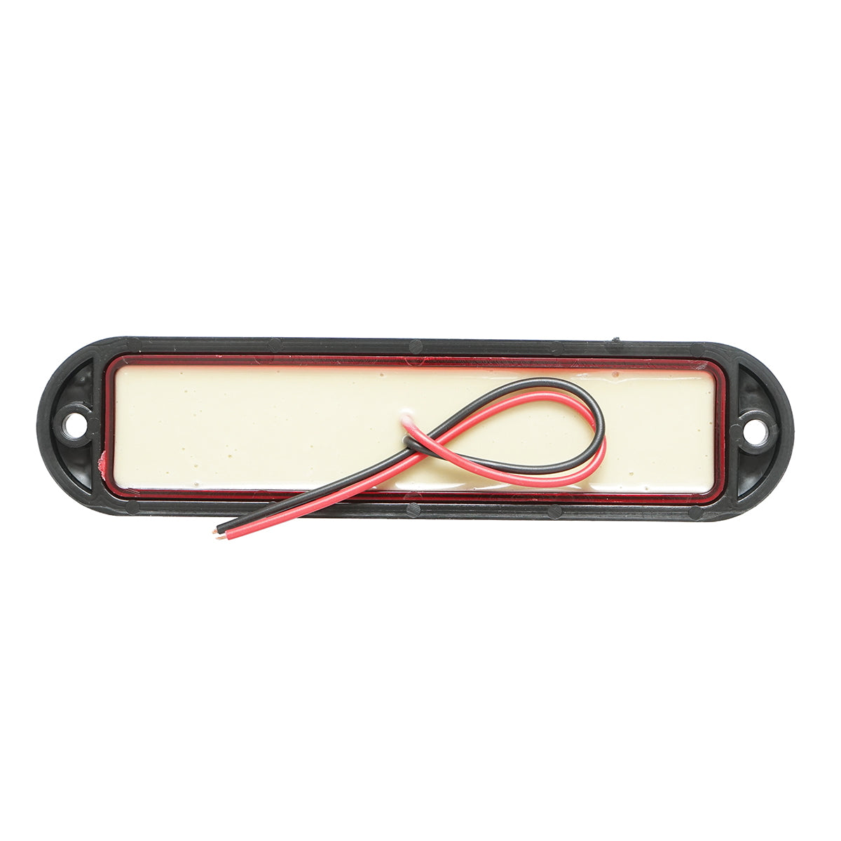Side marker LED lamp 12-24V, red 155x37mm, black frame Breckner Germany
