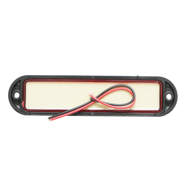 Side marker LED lamp 12-24V, red 155x37mm, black frame Breckner Germany