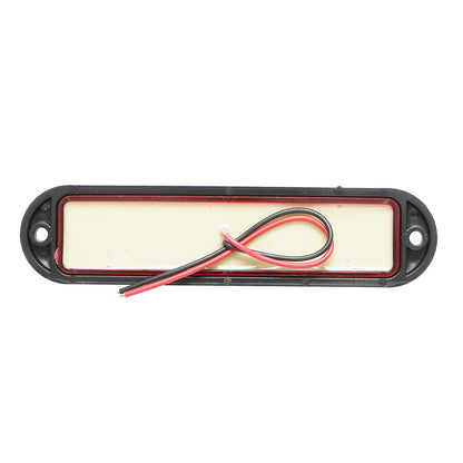 Side marker LED lamp 12-24V, red 155x37mm, black frame Breckner Germany