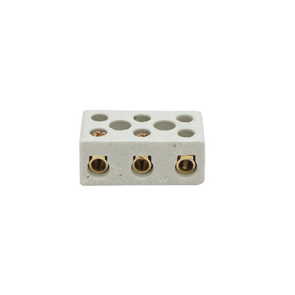 Ceramic connection strip 30A, 3 poles 0.5-6mm Leader