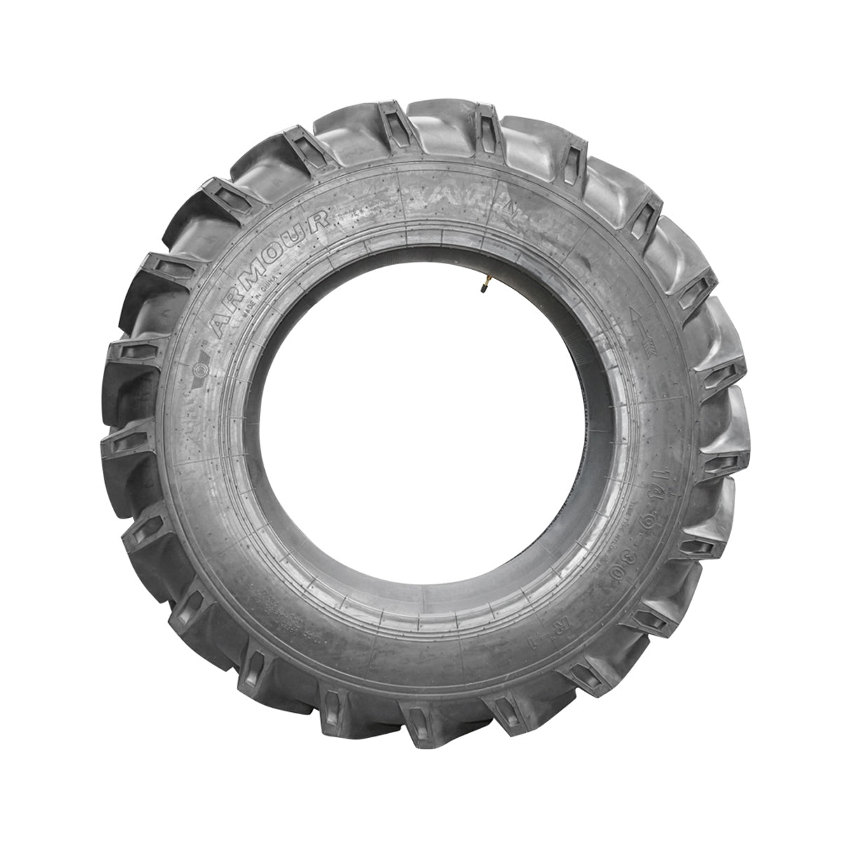 Agricultural tire with tread 14.9/30 10PR profile R1
